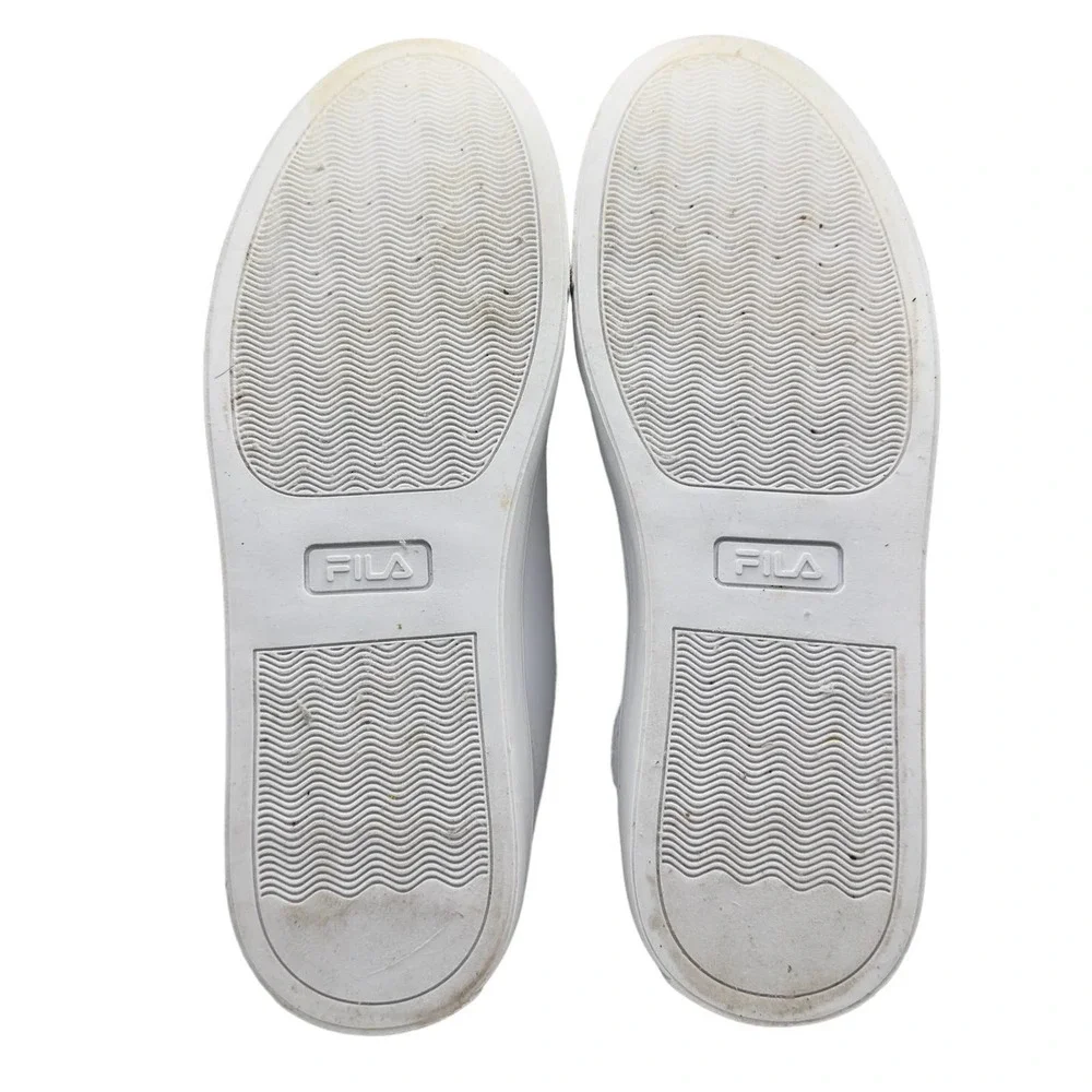 Fila | Women | White Amalfi Faux Leather Casual Sneakers | Size 8